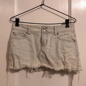 Abercrombie & Fitch vintage Y2K jean mini skirt